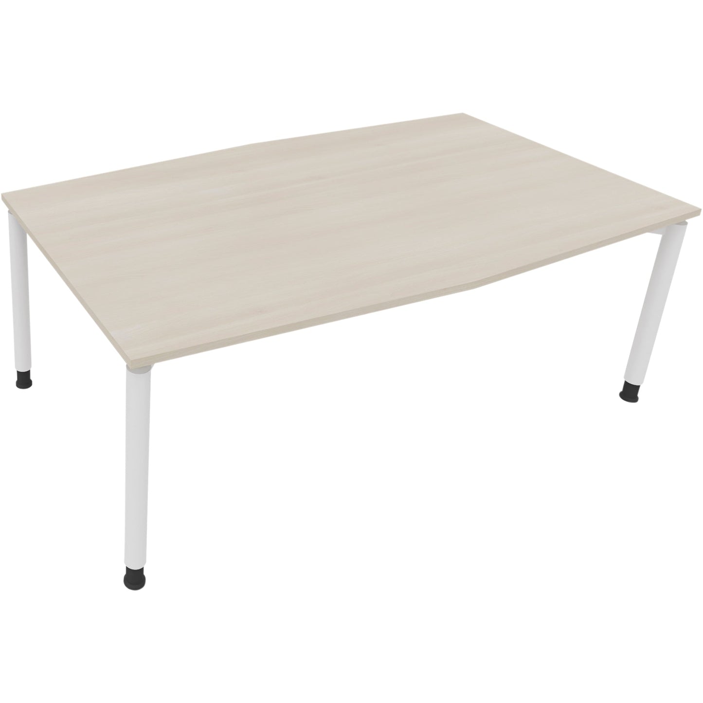 Konferenztisch communication 2.000 x 680-820 x 1.000/1.100 mm (B x H x T) Holz Farbe der Tischplatte: akazie hell