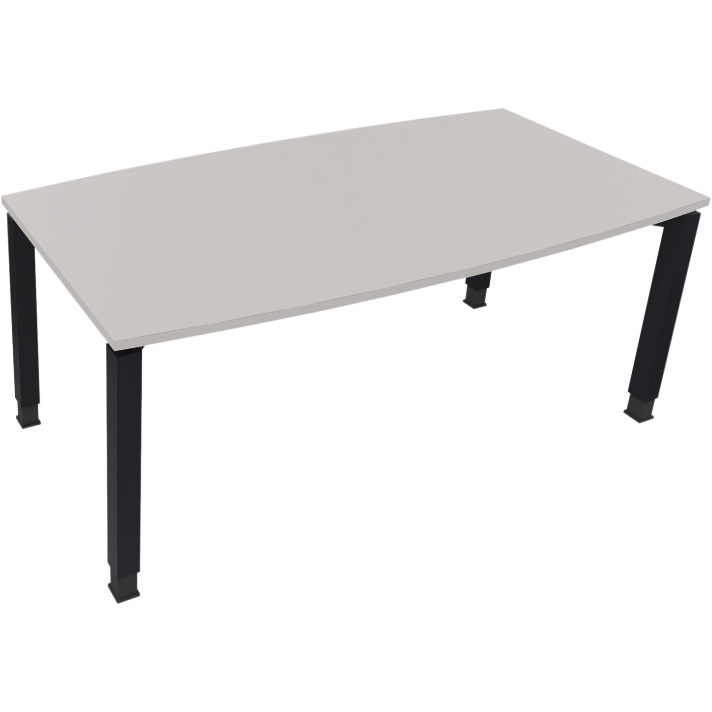 Konferenztisch communication 1.800 x 680-820 x 800/900 mm (B x H x T) Holz Farbe der Tischplatte: lichtgrau