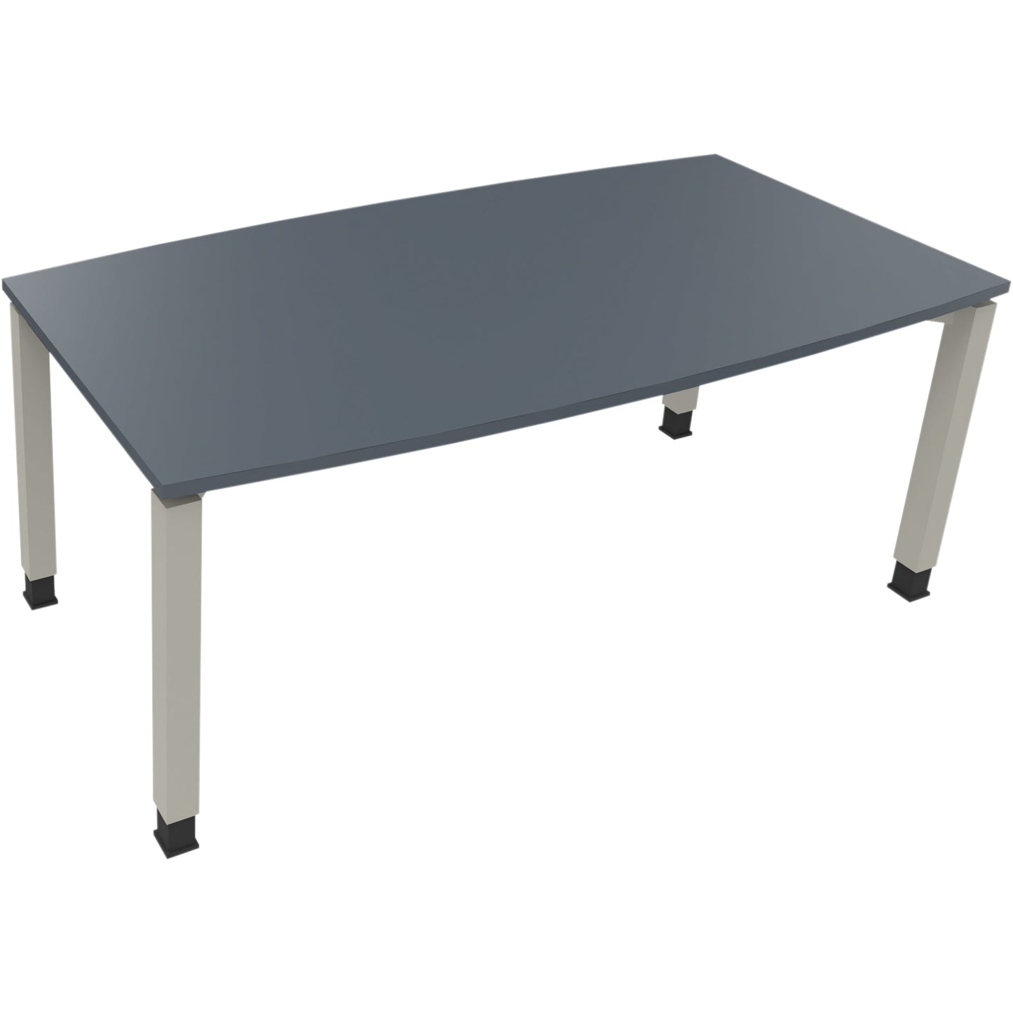 Konferenztisch communication 1.800 x 680-820 x 800/900 mm (B x H x T) Holz Farbe der Tischplatte: lavagrau