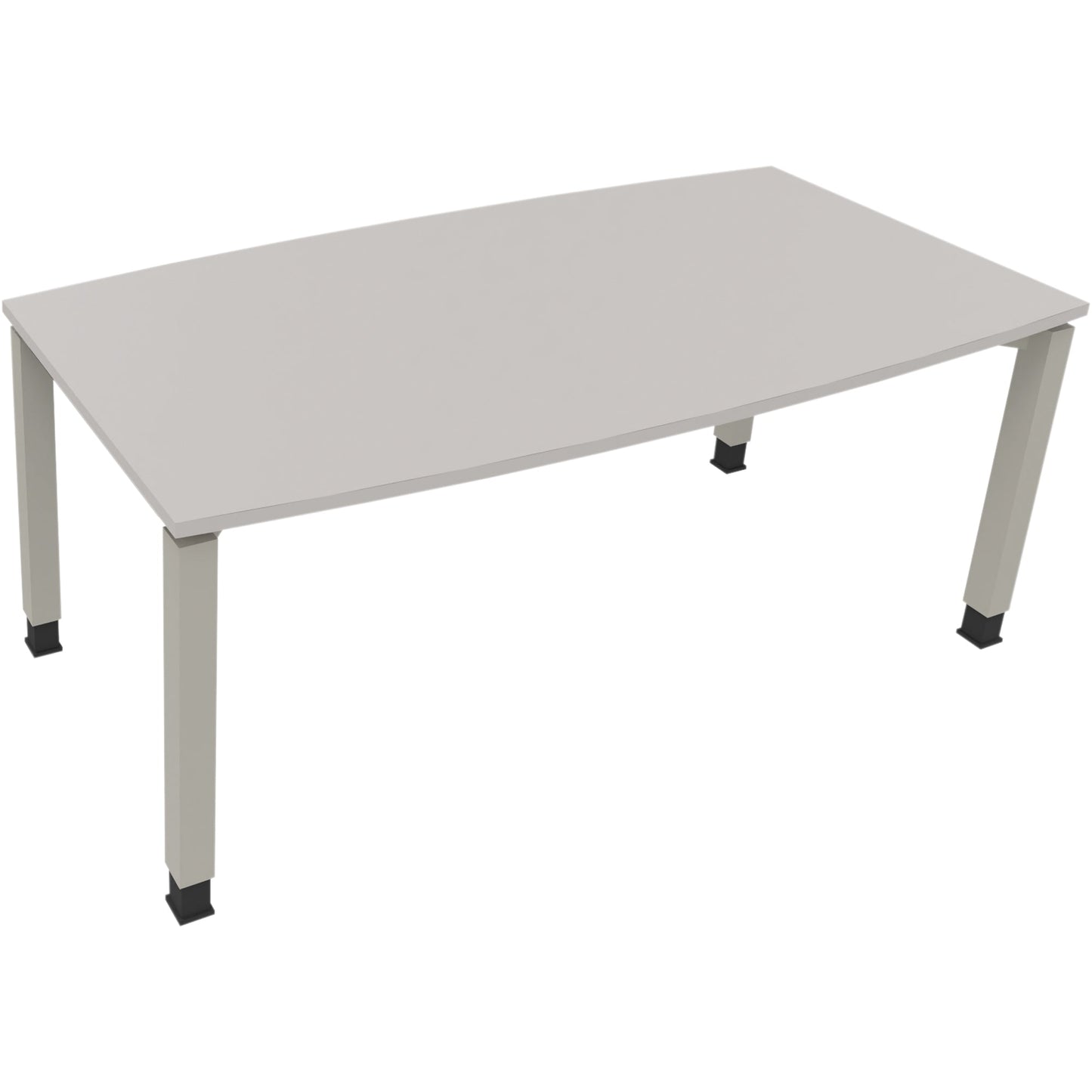 Konferenztisch communication 1.800 x 680-820 x 800/900 mm (B x H x T) Holz Farbe der Tischplatte: lichtgrau