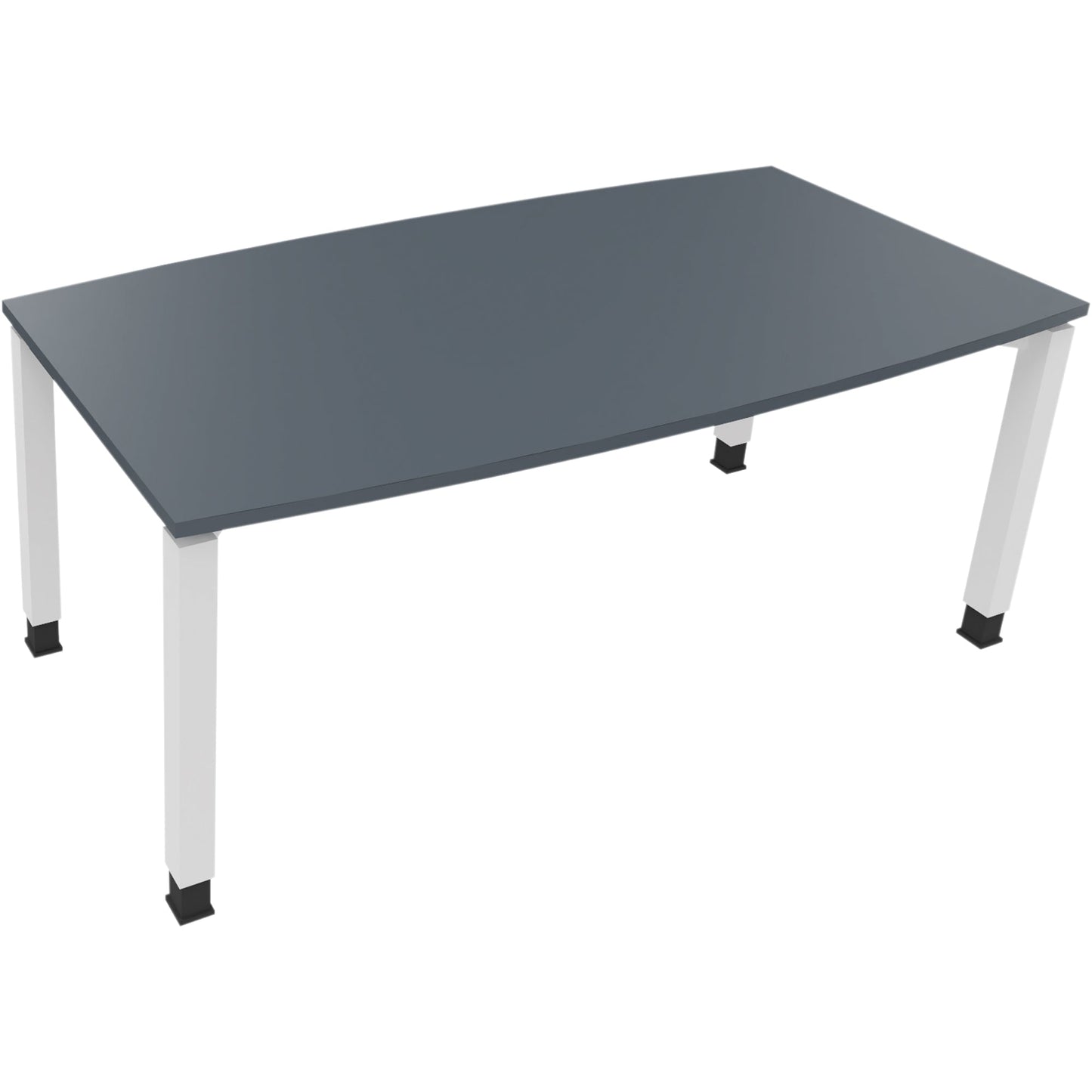 Konferenztisch communication 1.800 x 680-820 x 800/900 mm (B x H x T) Holz Farbe der Tischplatte: lavagrau