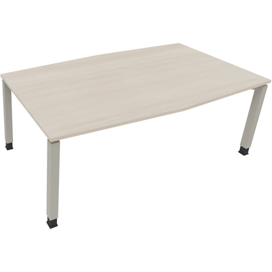 Konferenztisch communication 2.000 x 680-820 x 1.000/1.100 mm (B x H x T) Holz Farbe der Tischplatte: akazie hell