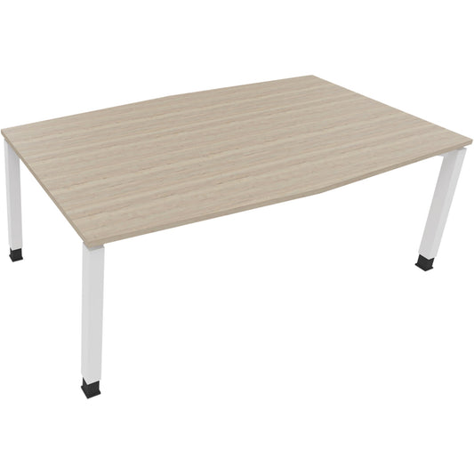 Konferenztisch communication 2.000 x 680-820 x 1.000/1.100 mm (B x H x T) Holz Farbe der Tischplatte: eiche natur