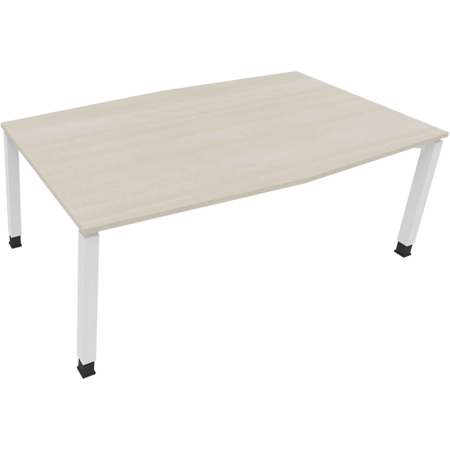 Konferenztisch communication 2.000 x 680-820 x 1.000/1.100 mm (B x H x T) Holz Farbe der Tischplatte: akazie hell