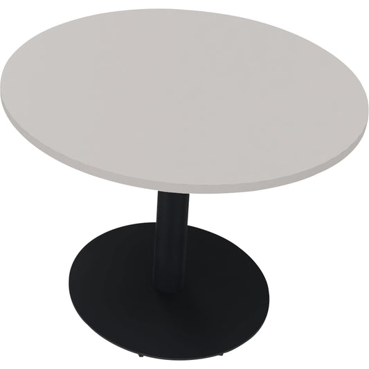 Konferenztisch communication 1.000 x 720 mm (Ø x H) Holz Farbe der Tischplatte: lichtgrau