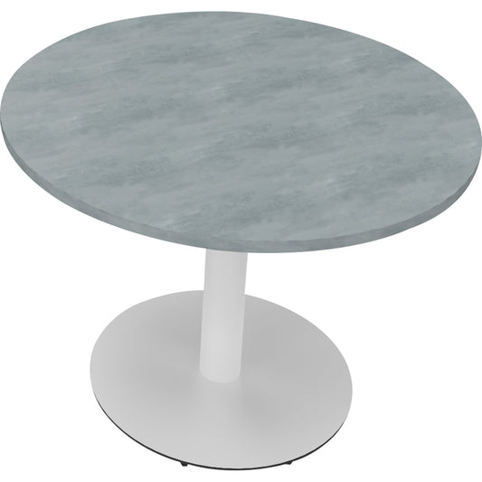 Konferenztisch communication 1.000 x 720 mm (Ø x H) Holz Farbe der Tischplatte: beton hell