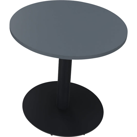 Konferenztisch communication 800 x 720 mm (Ø x H) Holz Farbe der Tischplatte: lavagrau