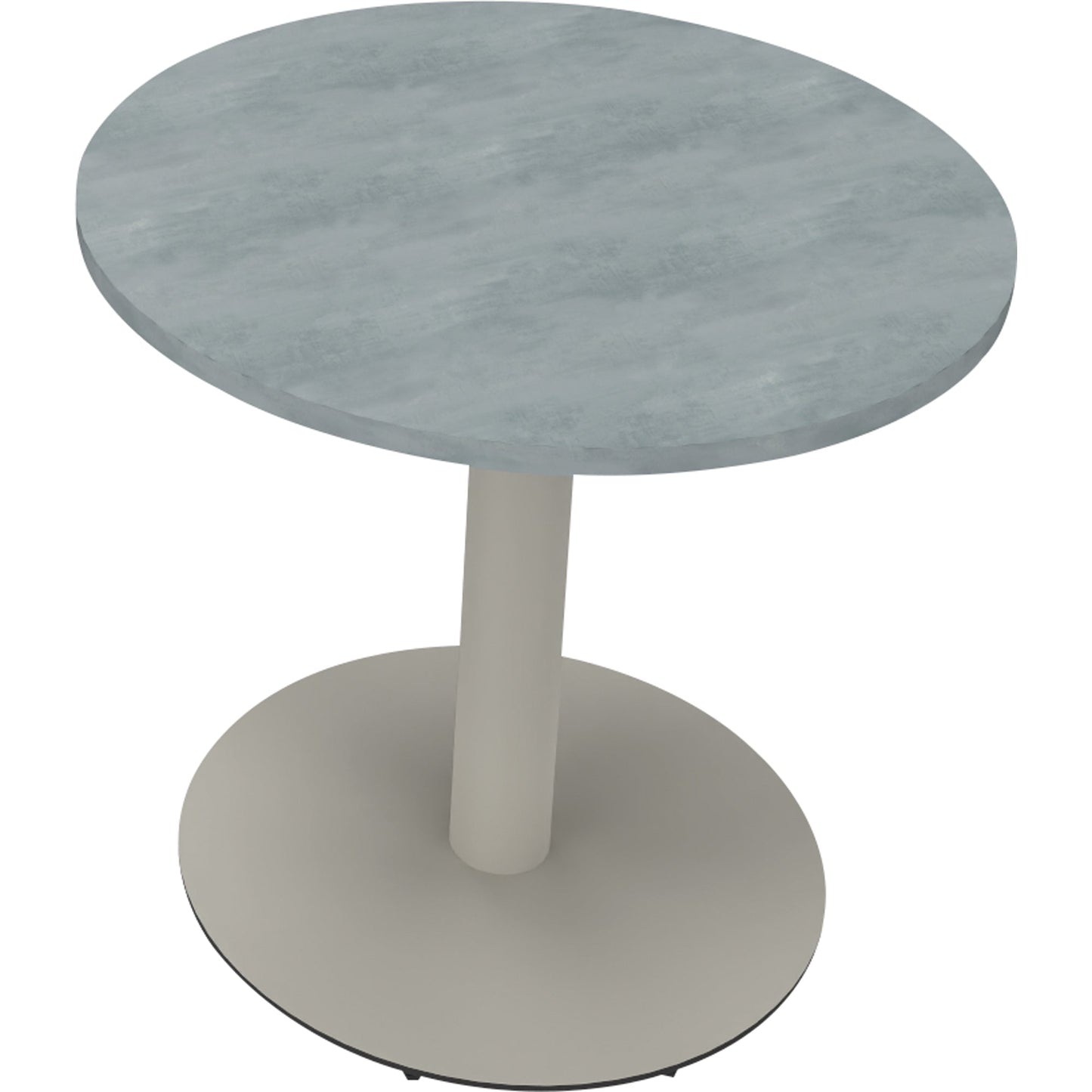 Konferenztisch communication 800 x 720 mm (Ø x H) Holz Farbe der Tischplatte: beton hell