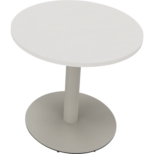 Konferenztisch communication 800 x 720 mm (Ø x H) Holz Farbe der Tischplatte: diamantweiß