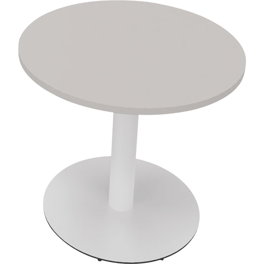 Konferenztisch communication 800 x 720 mm (Ø x H) Holz Farbe der Tischplatte: lichtgrau