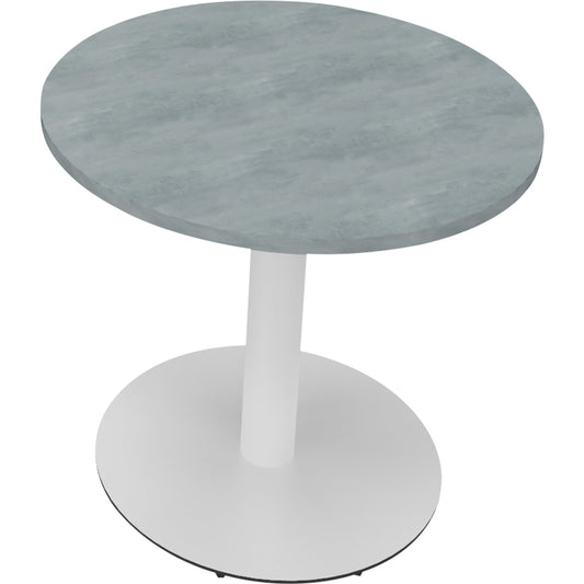 Konferenztisch communication 800 x 720 mm (Ø x H) Holz Farbe der Tischplatte: beton hell