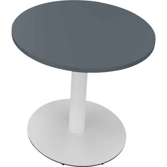 Konferenztisch communication 800 x 720 mm (Ø x H) Holz Farbe der Tischplatte: lavagrau