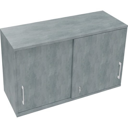Aufsatzschrank endless Schiebetürenschrank endless 1.200 x 736 x 442 mm (B x H x T) 2 Fachböden Holz beton hell