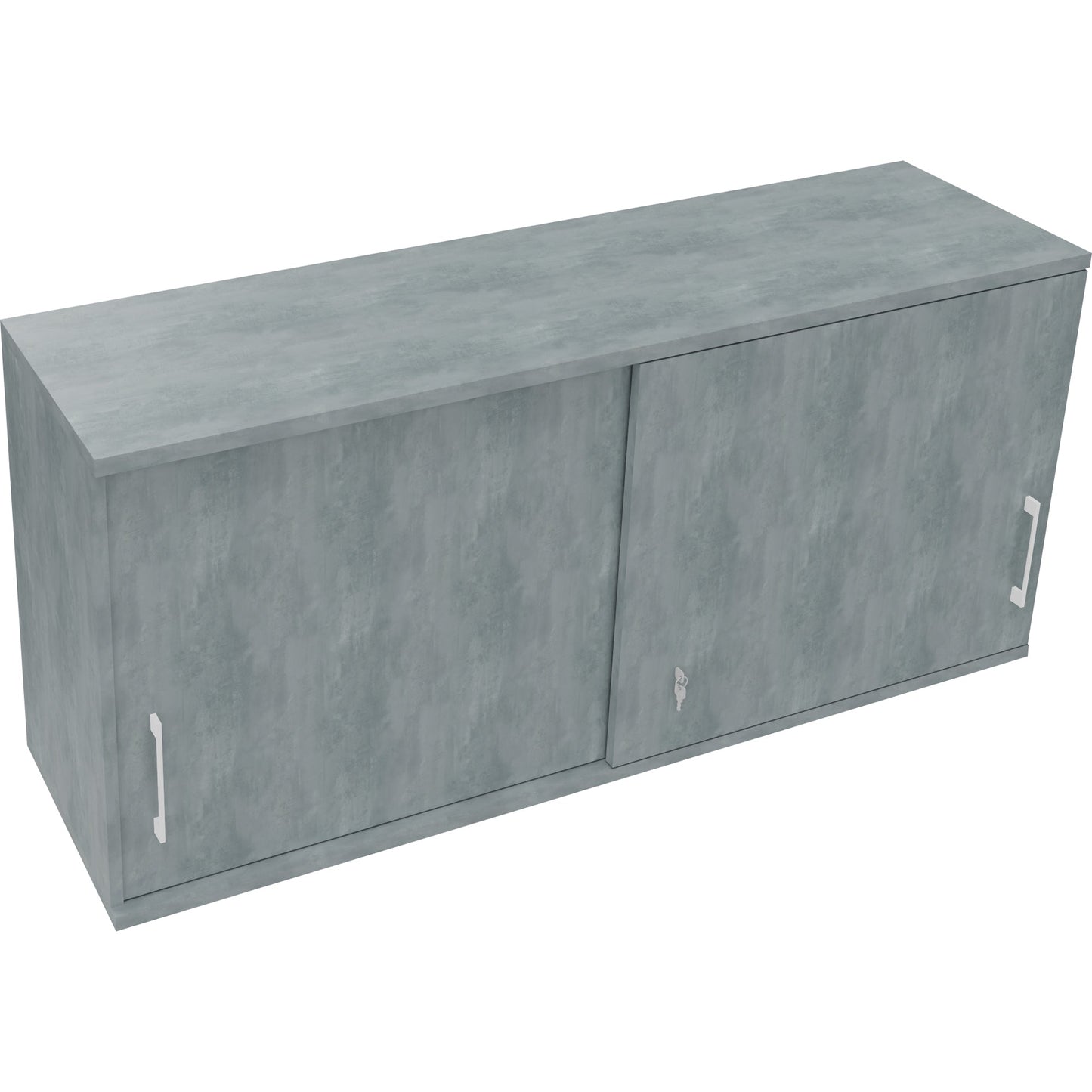Aufsatzschrank endless Schiebetürenschrank endless 1.600 x 736 x 442 mm (B x H x T) 2 Fachböden Holz beton hell