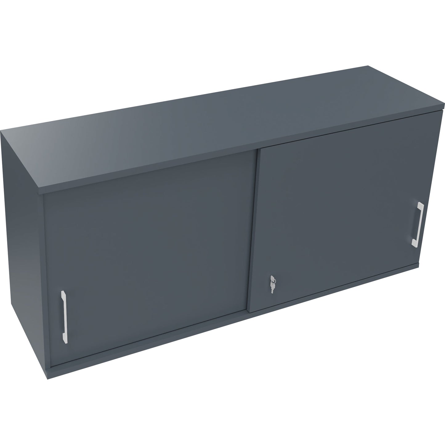Aufsatzschrank endless Schiebetürenschrank endless 1.600 x 736 x 442 mm (B x H x T) 2 Fachböden Holz lavagrau