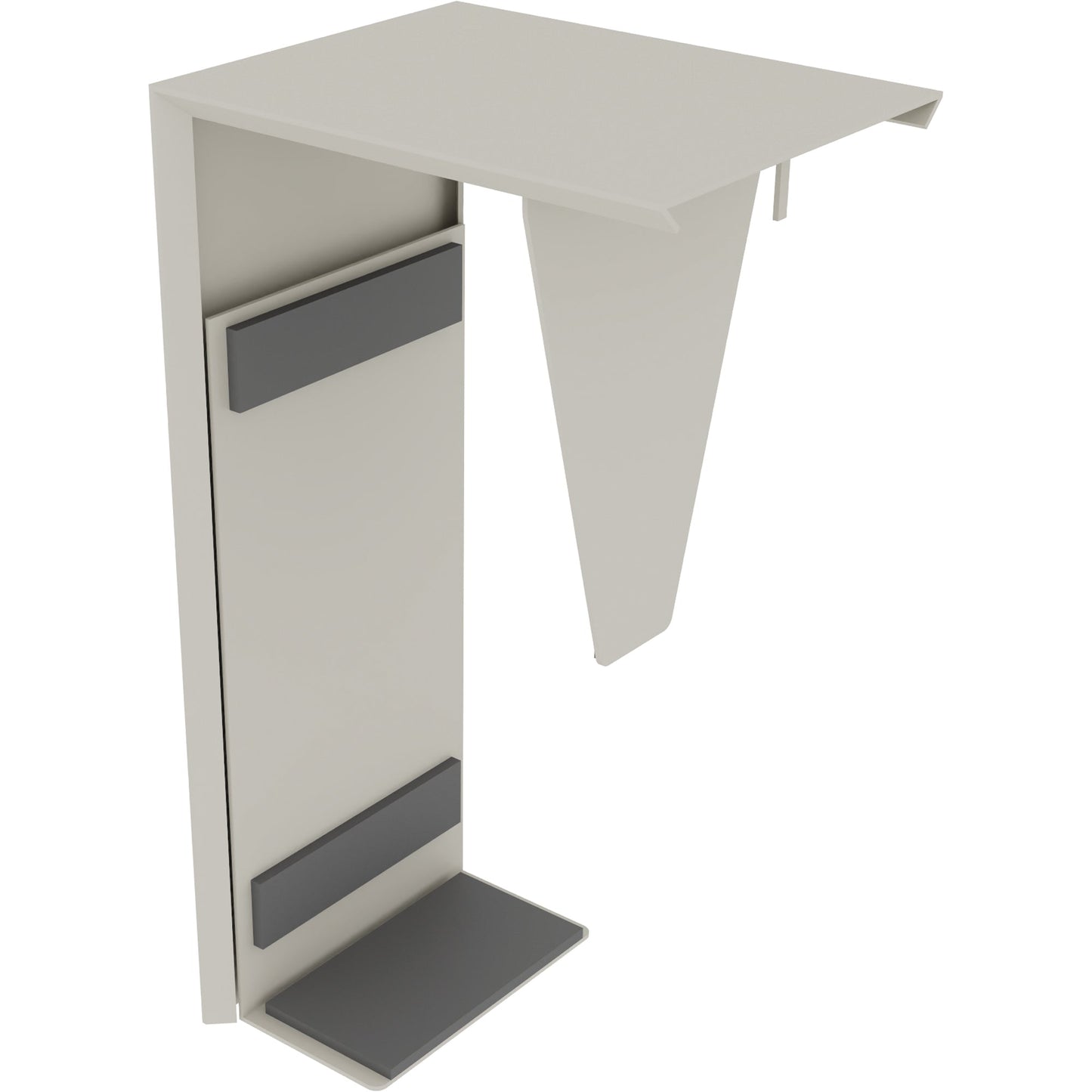 PC-Halter Schreibtische all in one 9-25 x 30-60 cm (B x H) Metall silberaluminium
