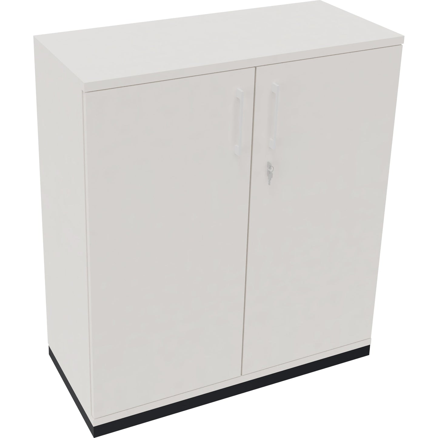 Flügeltürenschrank endless 1.000 x 1.133 x 442 mm (B x H x T) 2 Fachböden Holz Farbe: diamant weiß anthrazit metallic