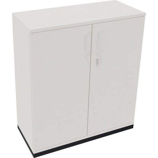 Flügeltürenschrank endless 1.000 x 1.133 x 442 mm (B x H x T) 2 Fachböden Holz Farbe: diamant weiß anthrazit metallic