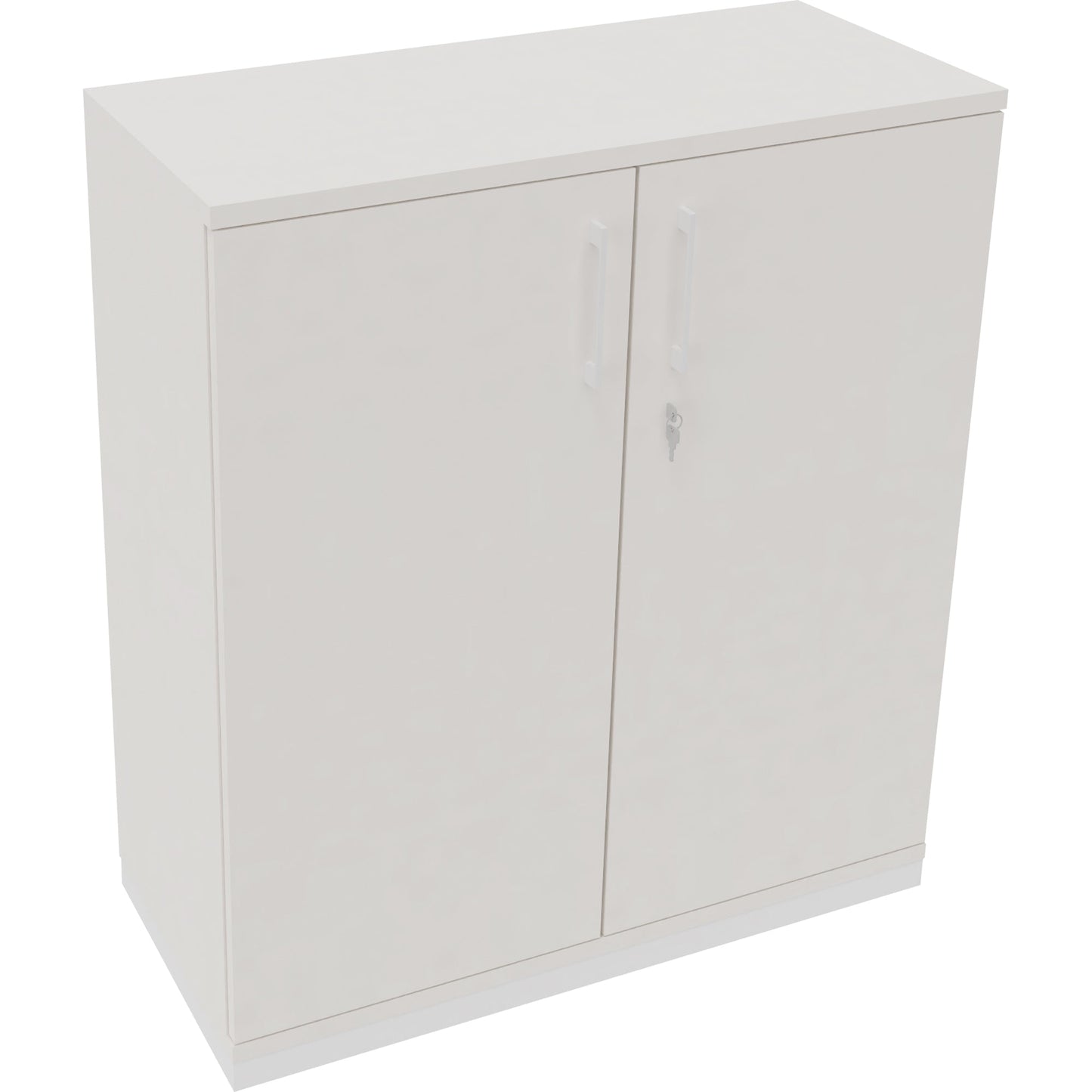 Flügeltürenschrank endless 1.000 x 1.133 x 442 mm (B x H x T) 2 Fachböden Holz Farbe: diamant weiß verkehrsweiß