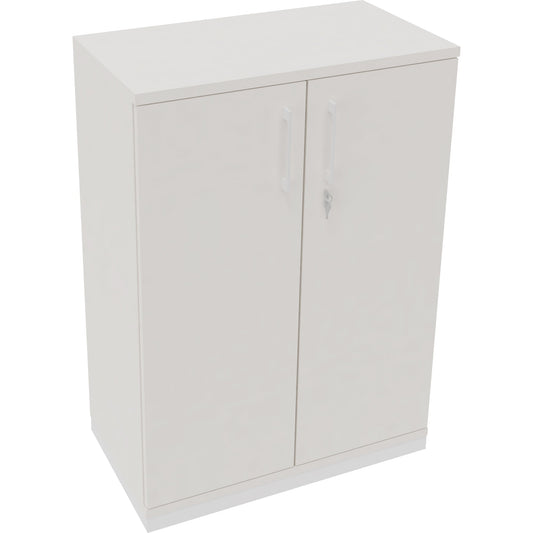 Flügeltürenschrank endless 800 x 1.133 x 442 mm (B x H x T) 2 Fachböden Holz Farbe: diamant weiß verkehrsweiß