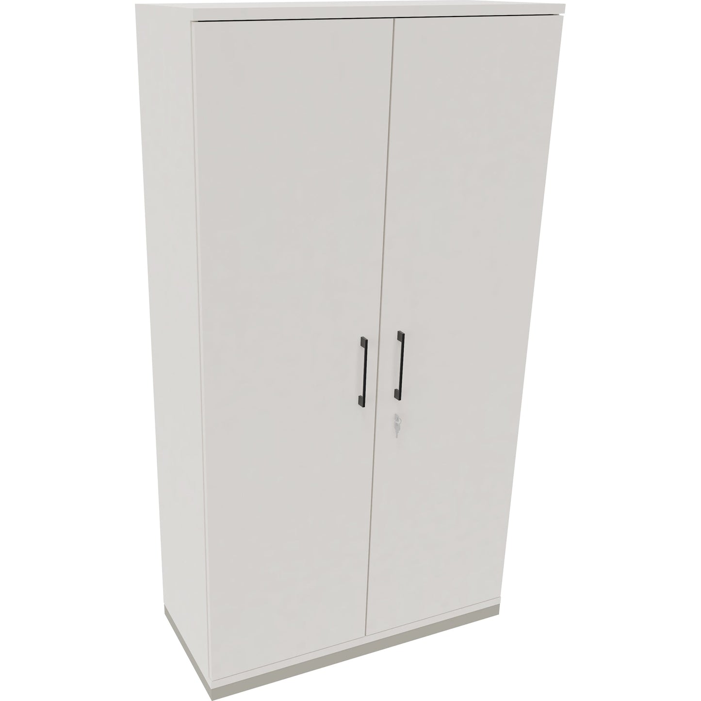 Flügeltürenschrank endless 1.000 x 1.869 x 442 mm (B x H x T) 4 Fachböden Holz Farbe: diamant weiß anthrazit metallic