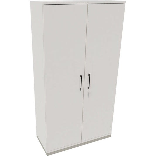 Flügeltürenschrank endless 1.000 x 1.869 x 442 mm (B x H x T) 4 Fachböden Holz Farbe: diamant weiß anthrazit metallic