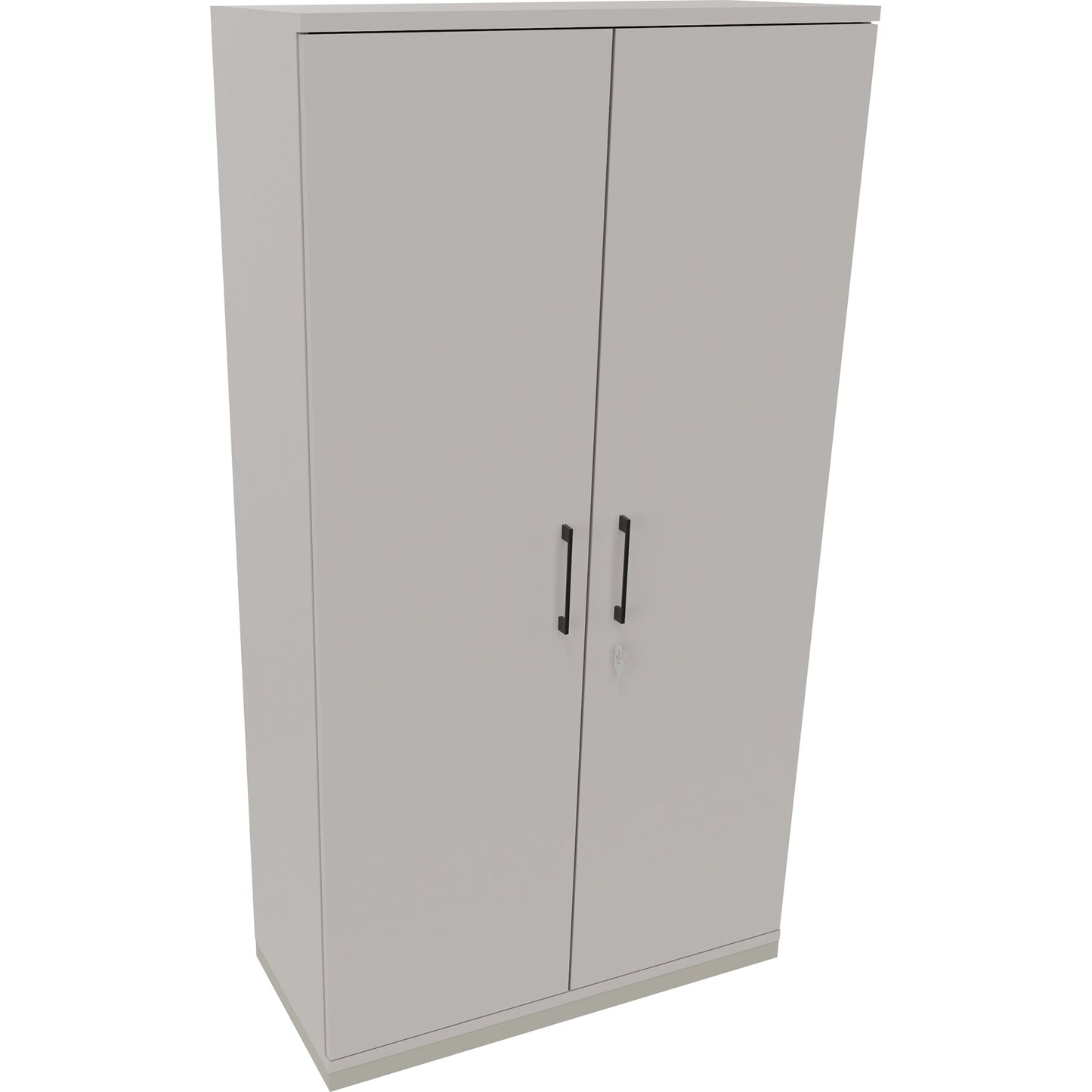 Flügeltürenschrank endless 1.000 x 1.869 x 442 mm (B x H x T) 4 Fachböden Holz Farbe: lichtgrau anthrazit metallic