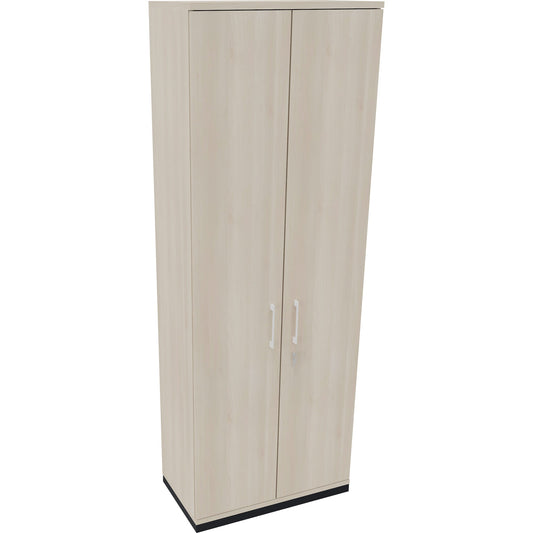 Flügeltürenschrank endless 800 x 2.221 x 442 mm (B x H x T) 5 Fachböden Holz Farbe: akazie hell anthrazit metallic