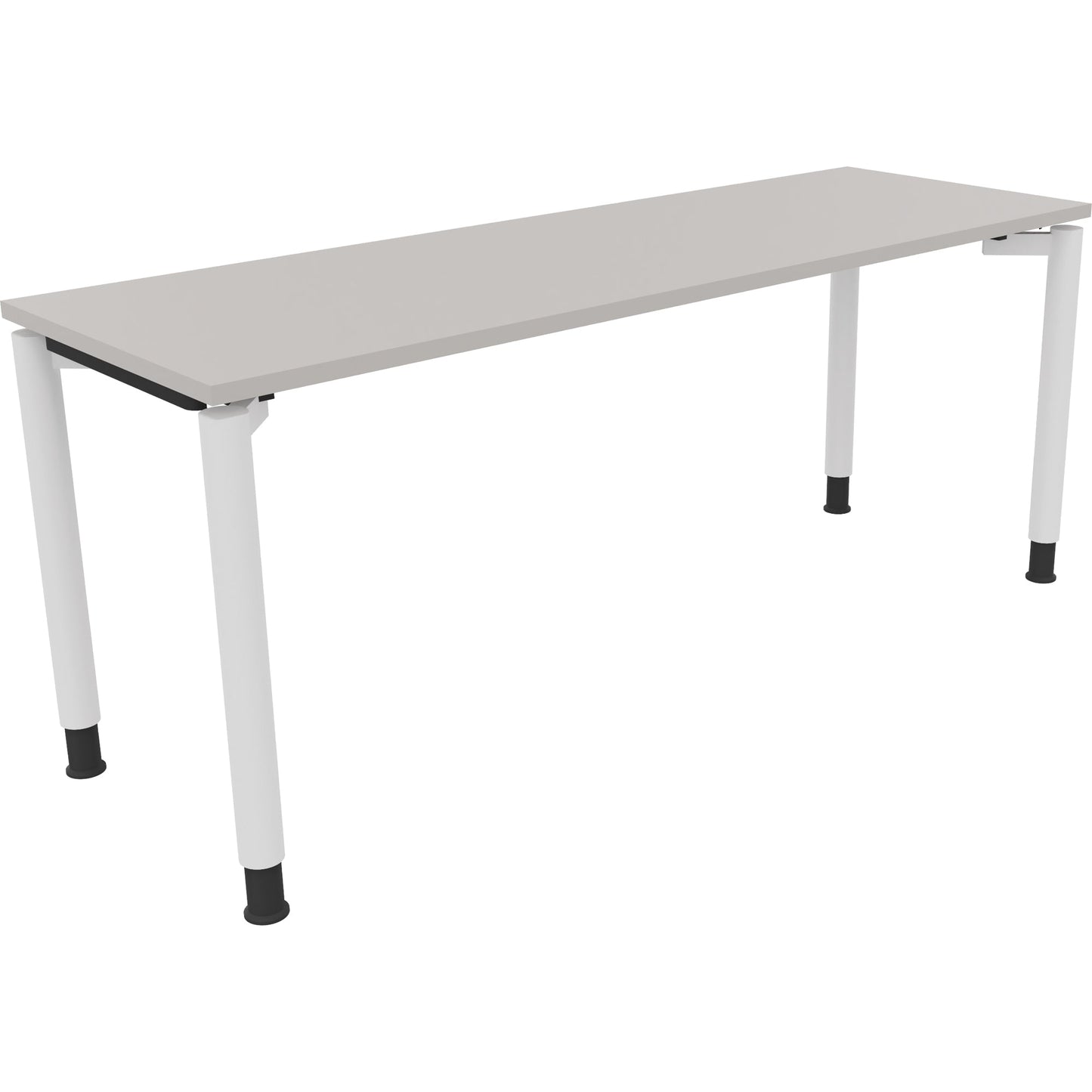 Schreibtisch all in one Maße: 1.600 x 650-850 x 600 mm (B x H x T) Holz lichtgrau