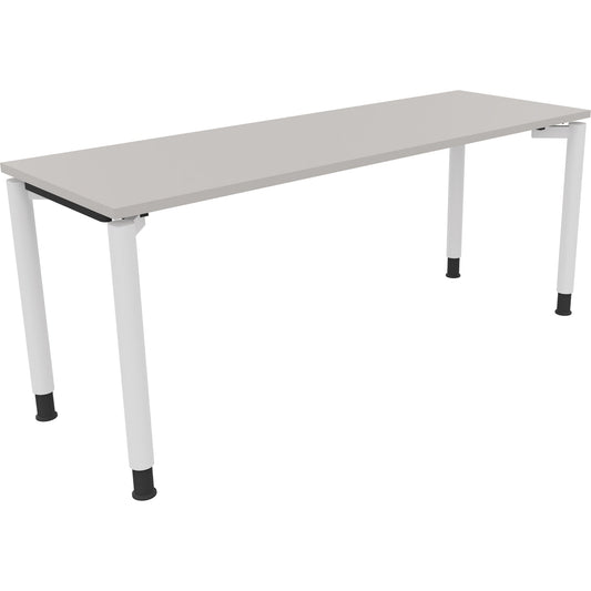 Schreibtisch all in one Maße: 1.600 x 650-850 x 600 mm (B x H x T) Holz lichtgrau