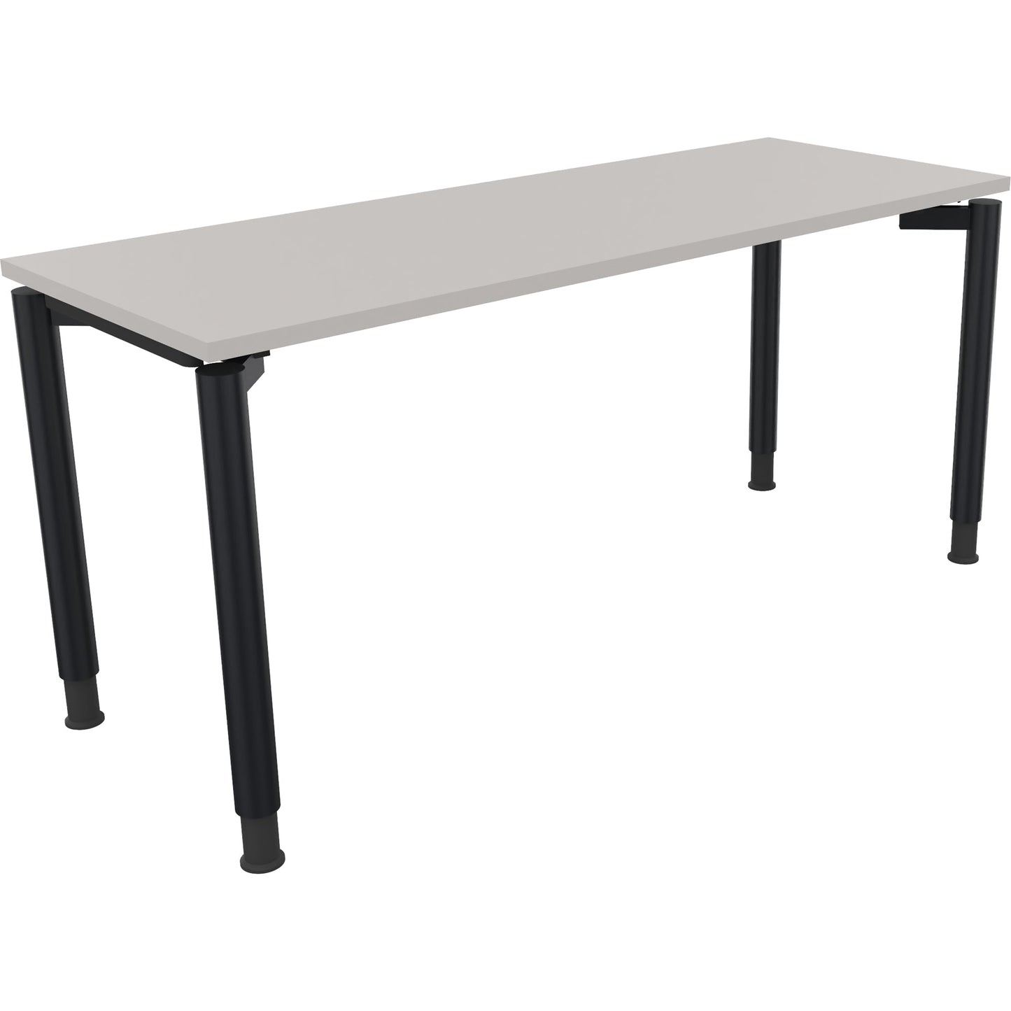 Schreibtisch all in one Maße: 1.600 x 650-850 x 600 mm (B x H x T) Holz lichtgrau