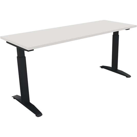 Schreibtisch all in one Maße: 1.600 x 650-850 x 600 mm (B x H x T) Holz diamant weiß