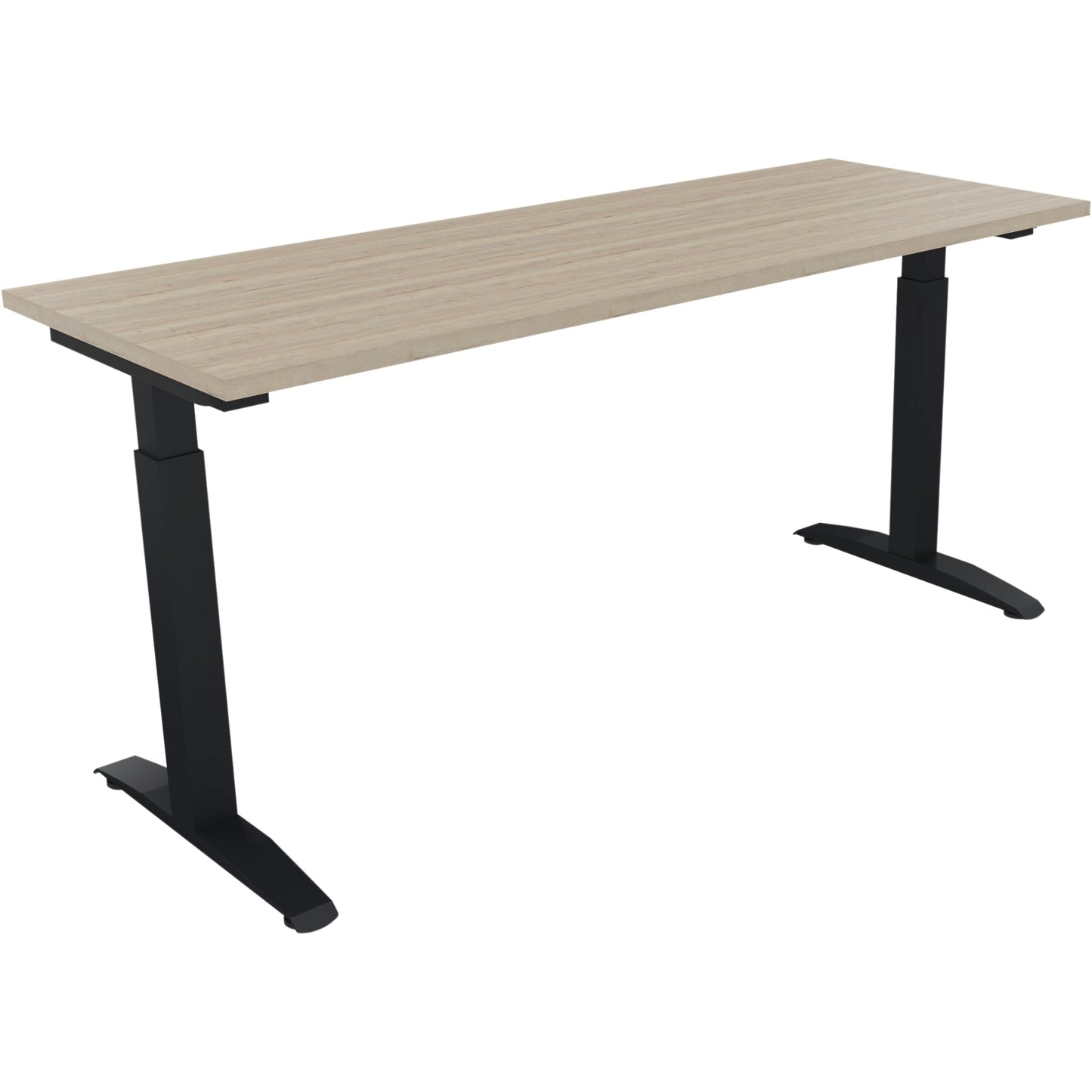Schreibtisch all in one Maße: 1.600 x 650-850 x 600 mm (B x H x T) Holz eiche natur