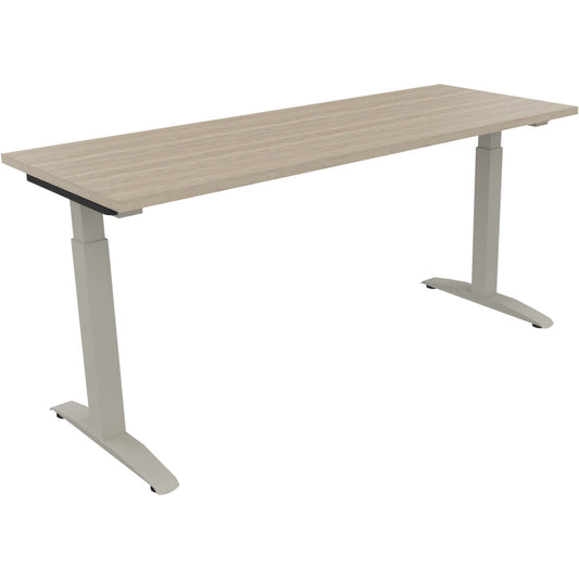 Schreibtisch all in one Maße: 1.600 x 650-850 x 600 mm (B x H x T) Holz eiche natur