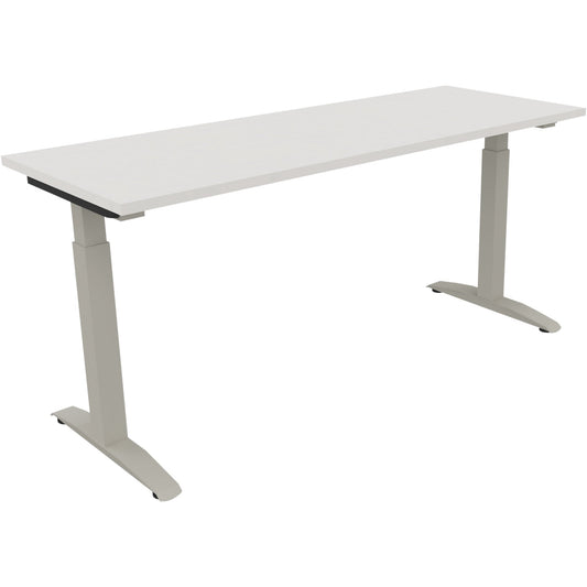 Schreibtisch all in one Maße: 1.600 x 650-850 x 600 mm (B x H x T) Holz diamant weiß