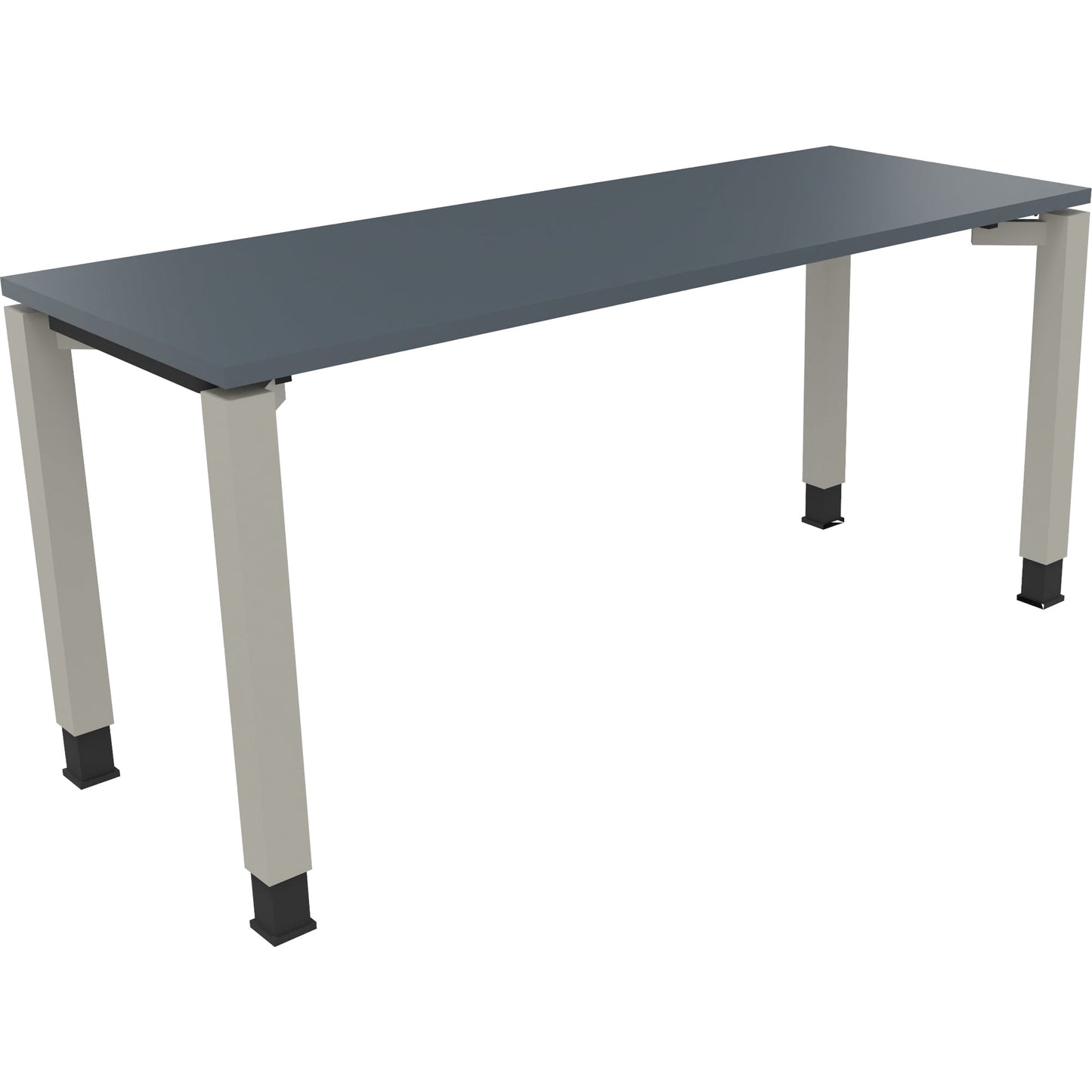 Schreibtisch all in one Maße: 1.600 x 680-820 x 600 mm (B x H x T) Holz lavagrau