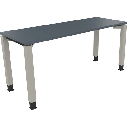 Schreibtisch all in one Maße: 1.600 x 680-820 x 600 mm (B x H x T) Holz lavagrau