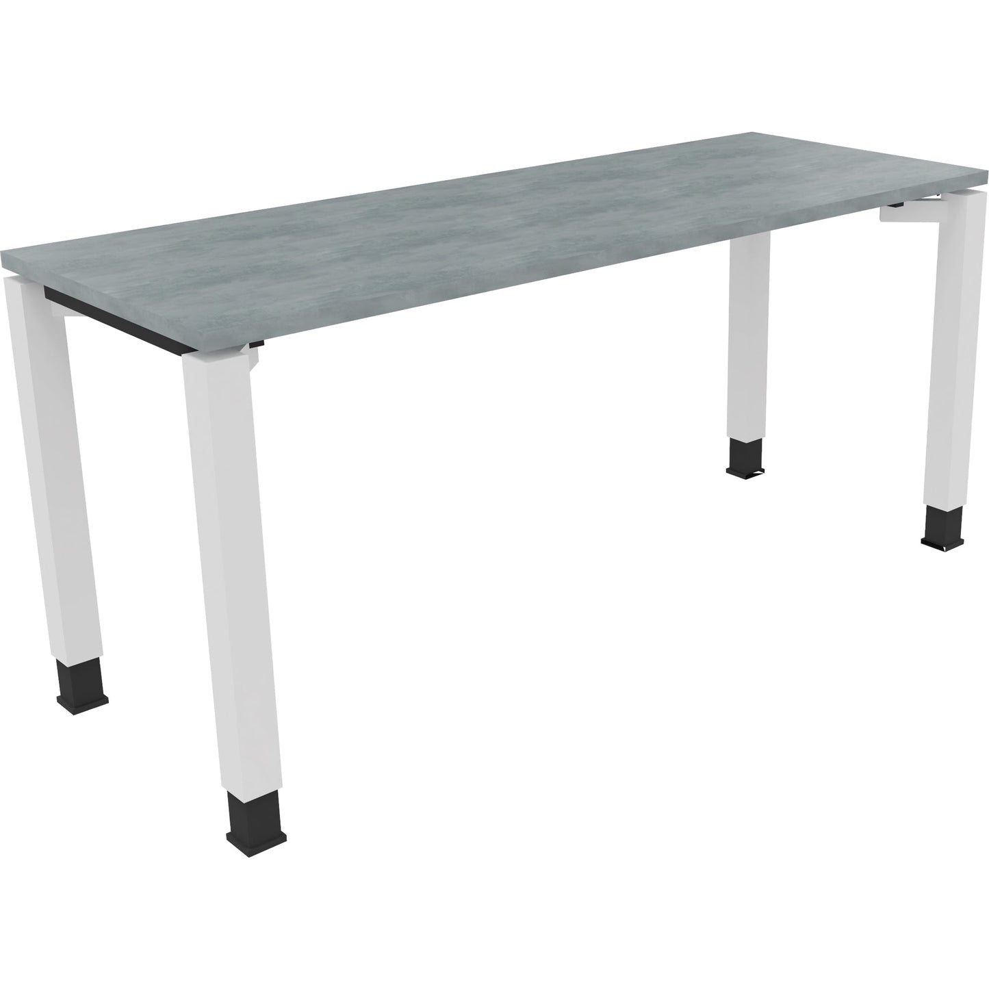 Schreibtisch all in one Maße: 1.600 x 680-820 x 600 mm (B x H x T) Holz beton hell