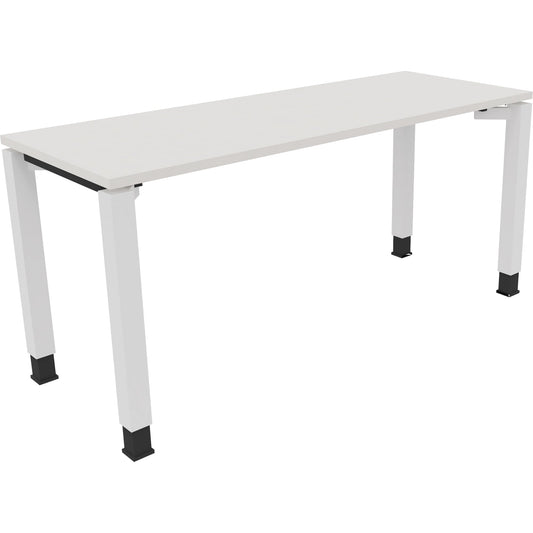 Schreibtisch all in one Maße: 1.600 x 680-820 x 600 mm (B x H x T) Holz diamant weiß