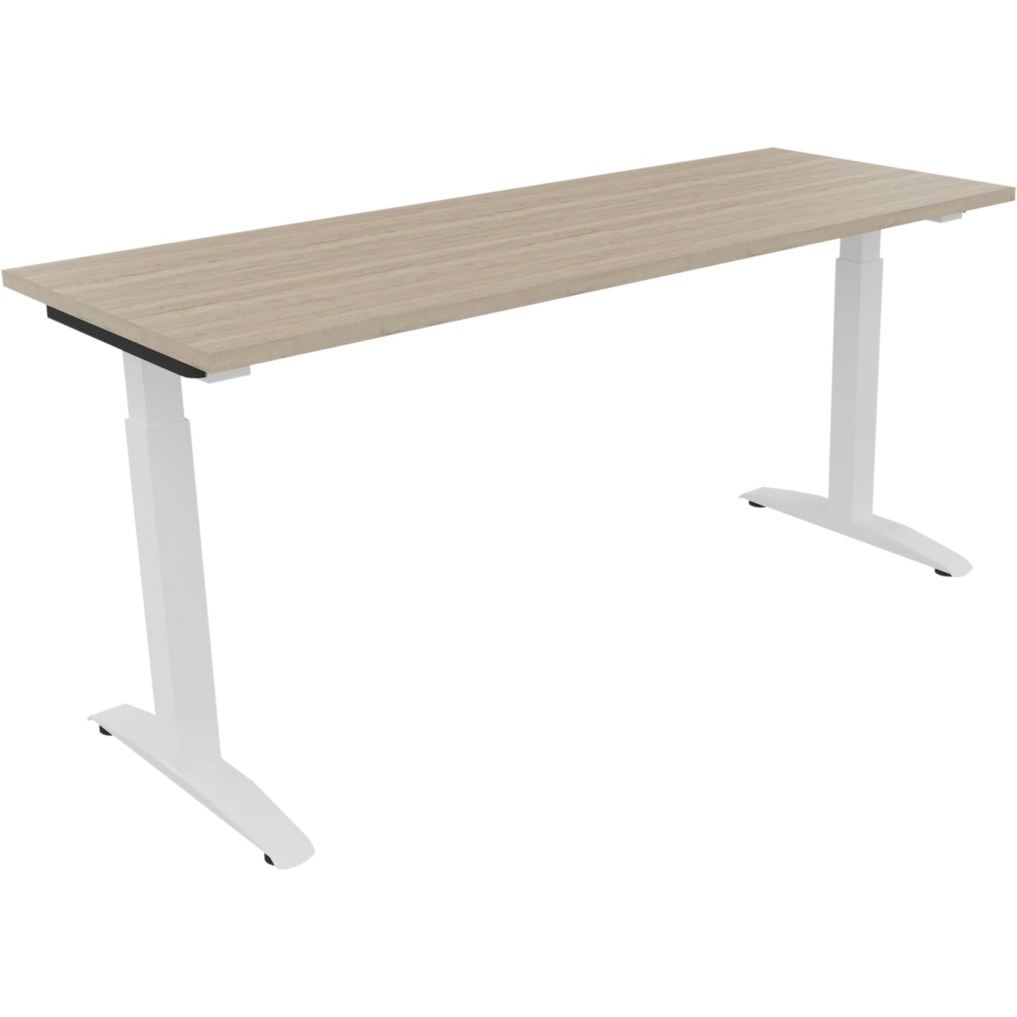 Schreibtisch all in one Maße: 1.600 x 650-850 x 600 mm (B x H x T) Holz eiche natur