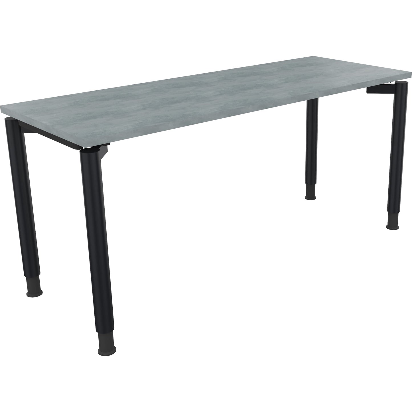 Schreibtisch all in one Maße: 1.600 x 680-820 x 600 mm (B x H x T) Holz beton hell