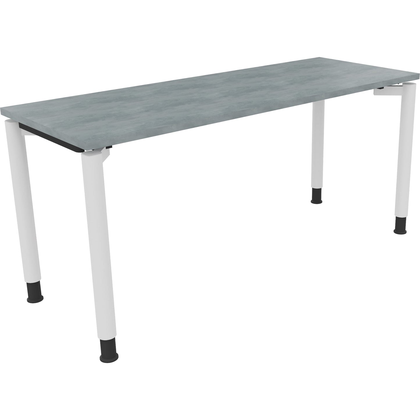 Schreibtisch all in one Maße: 1.600 x 680-820 x 600 mm (B x H x T) Holz beton hell