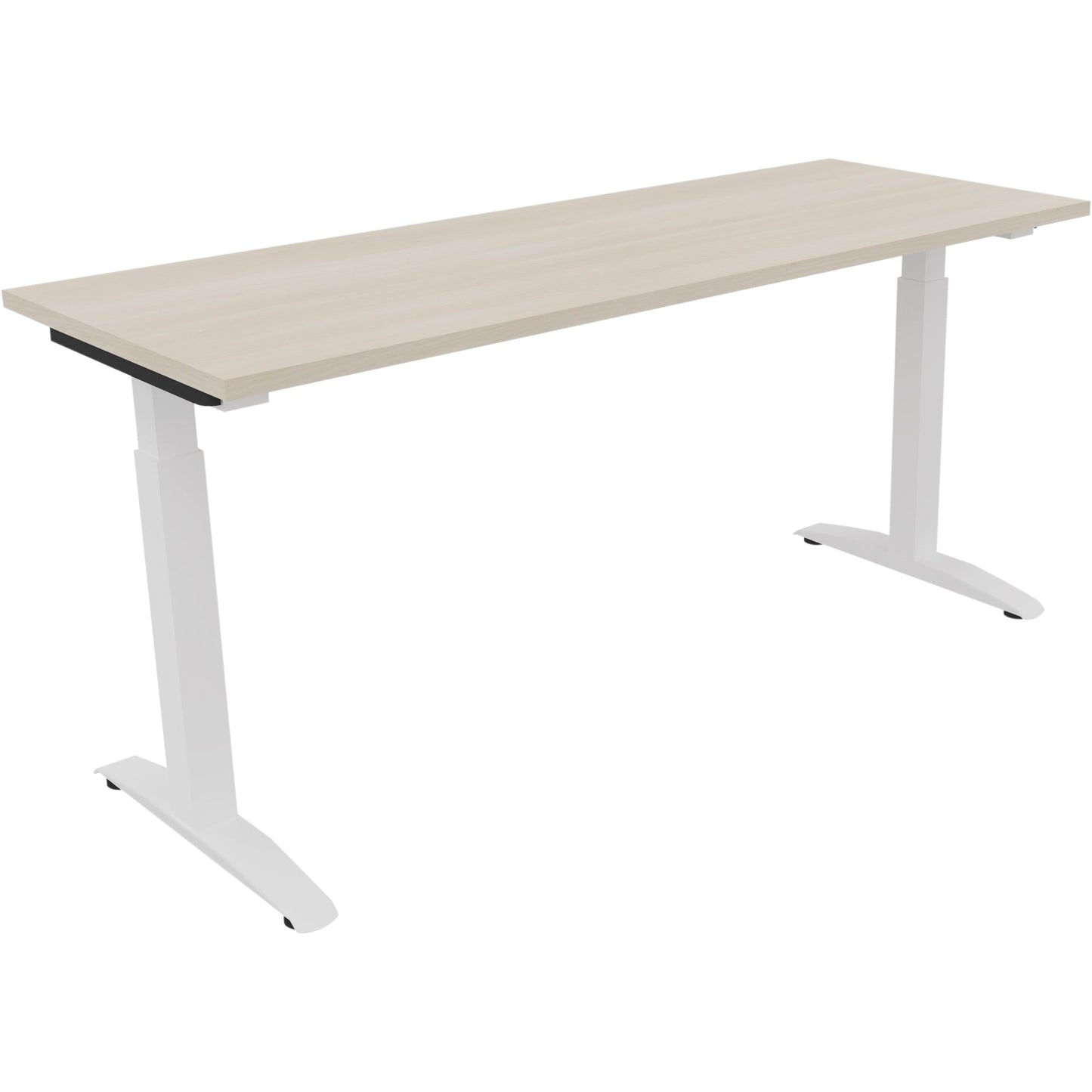 Schreibtisch all in one Maße: 1.600 x 650-850 x 600 mm (B x H x T) Holz akazie hell