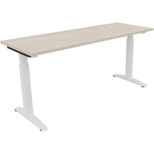 Schreibtisch all in one Maße: 1.600 x 650-850 x 600 mm (B x H x T) Holz akazie hell