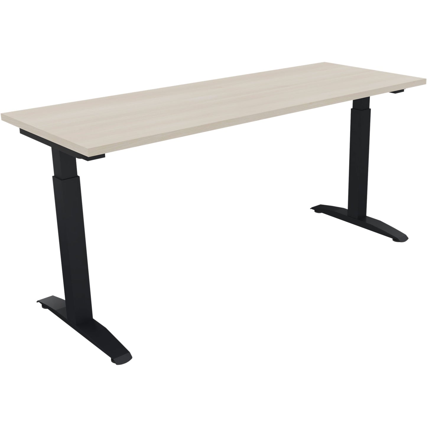 Schreibtisch all in one Maße: 1.600 x 650-850 x 600 mm (B x H x T) Holz akazie hell