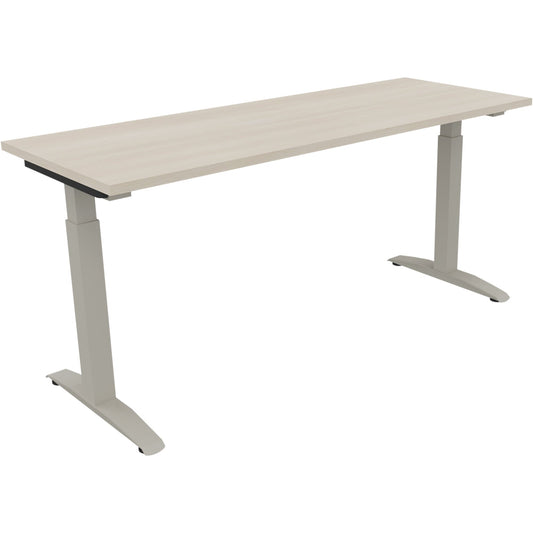 Schreibtisch all in one Maße: 1.600 x 650-850 x 600 mm (B x H x T) Holz akazie hell