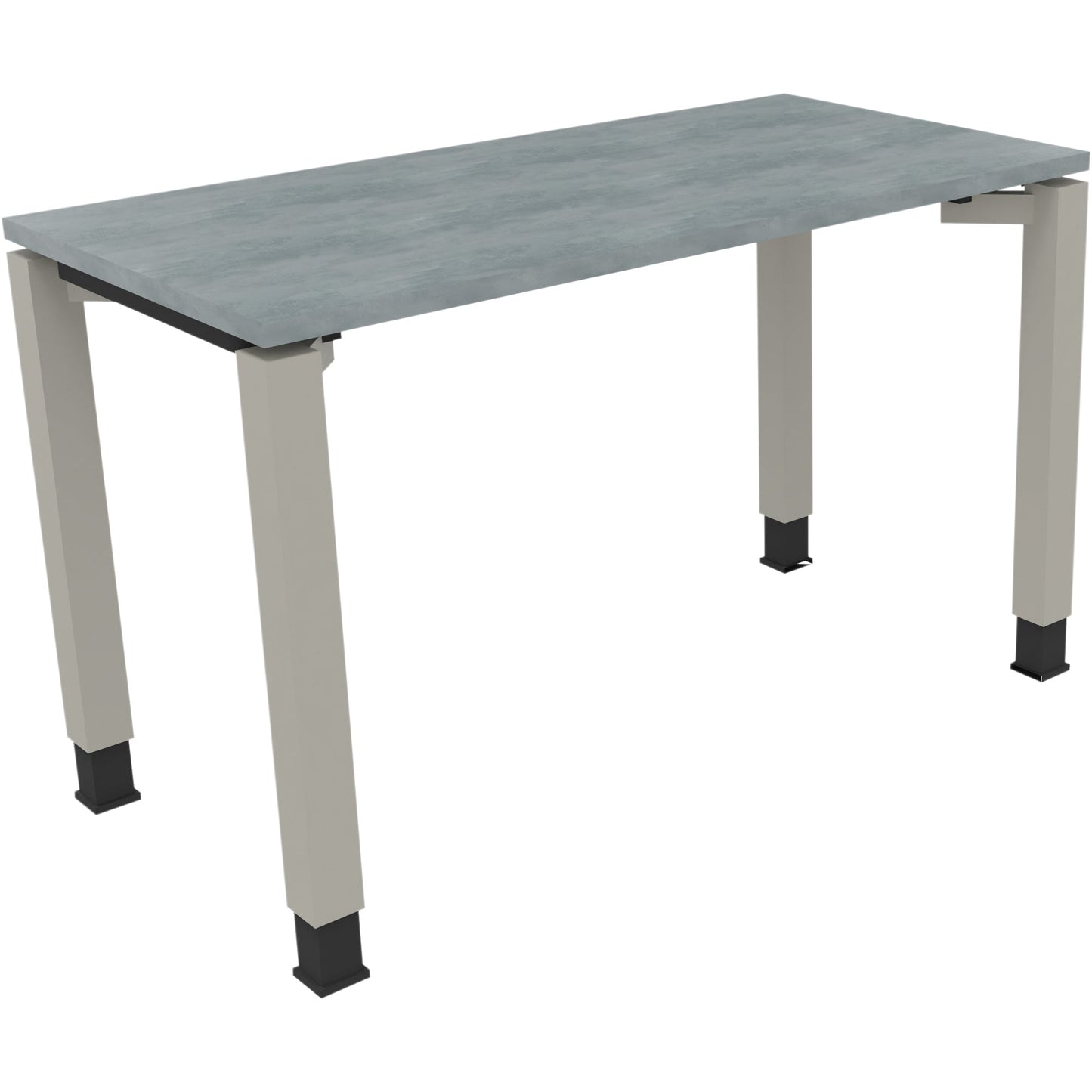 Schreibtisch all in one Maße: 1.200 x 680-820 x 600 mm (B x H x T) Holz beton hell