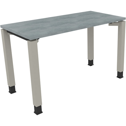 Schreibtisch all in one Maße: 1.200 x 680-820 x 600 mm (B x H x T) Holz beton hell