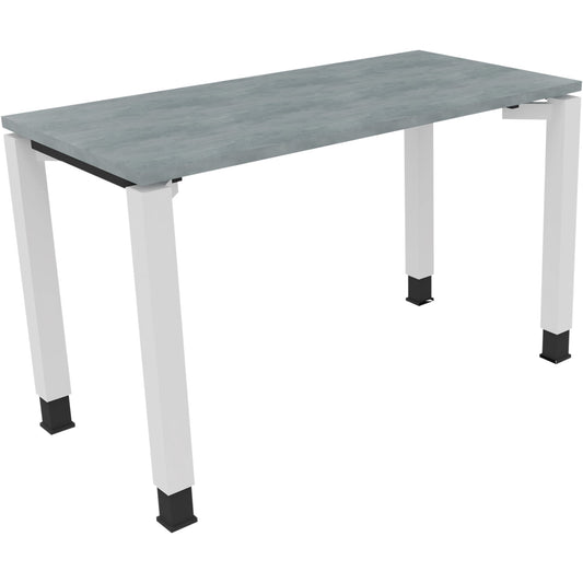 Schreibtisch all in one Maße: 1.200 x 680-820 x 600 mm (B x H x T) Holz beton hell