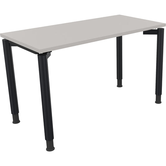 Schreibtisch all in one Maße: 1.200 x 680-820 x 600 mm (B x H x T) Holz lichtgrau